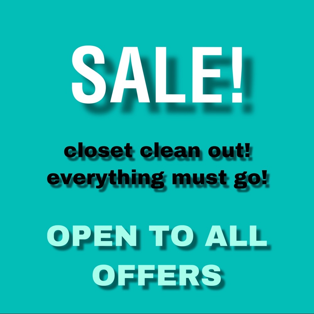 sale !! closet clean out !